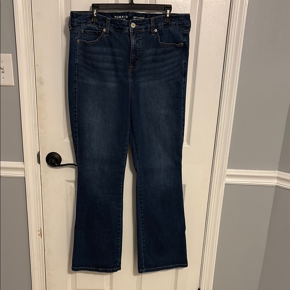 Torrid Blue TrioFit Slim Boot Limitless Stretch Jeans